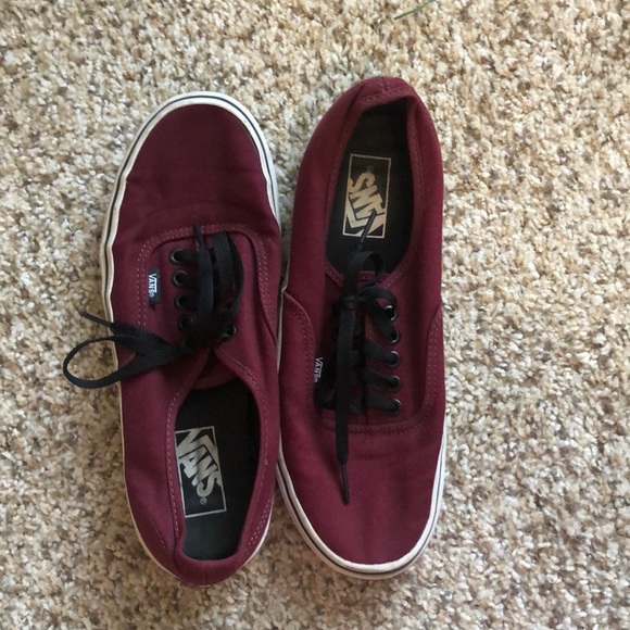 Vans Authentic Maroon Shoes - Picture 2 of 3